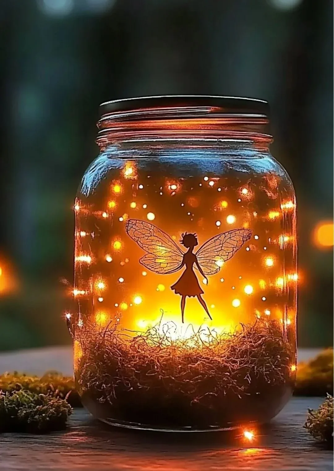 Beautifully crafted Fairy Lantern illuminating a magical garden