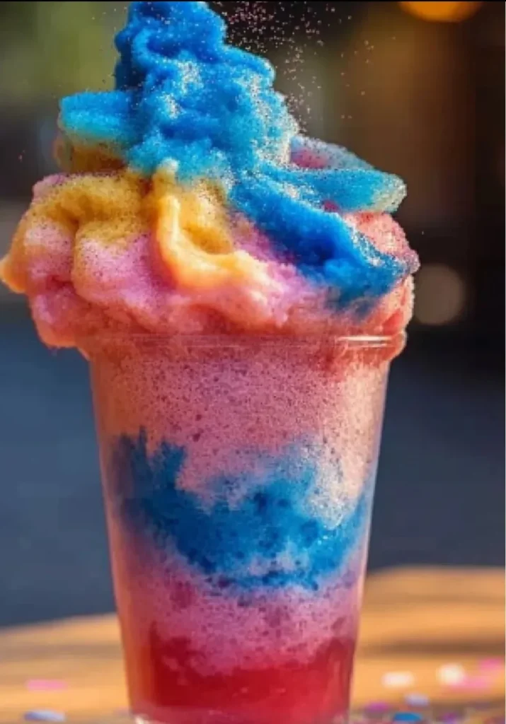 Colorful confetti scattered from a firework in a fun science experiment.