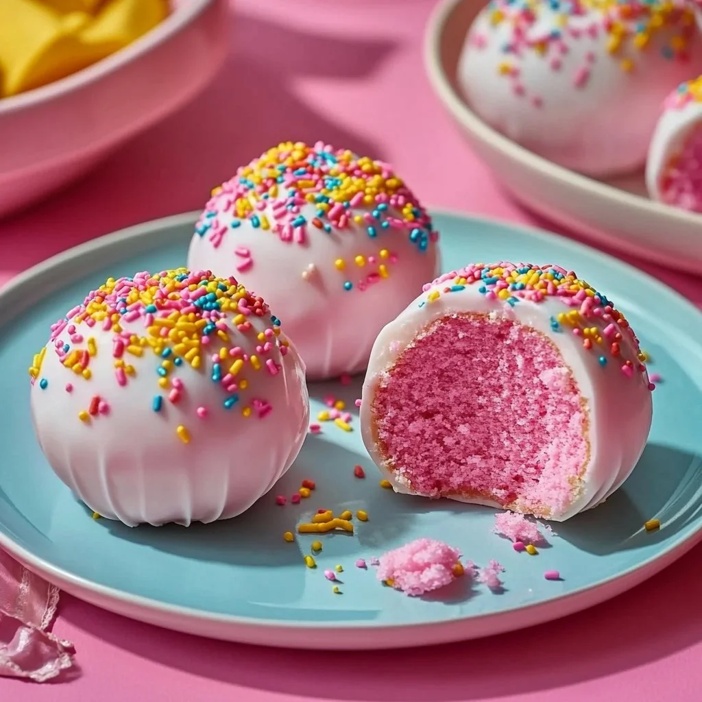 Fizzy Bubble Gum Truffles with vibrant colors and a delicious candy-inspired flavor.
