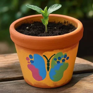 Footprint Butterfly Flower Pots