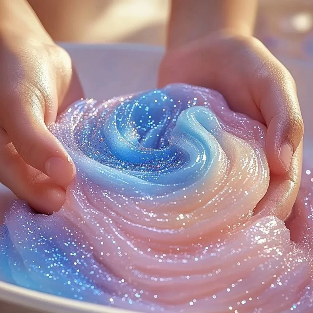 Colorful homemade play dough in various shapes for children's activities.