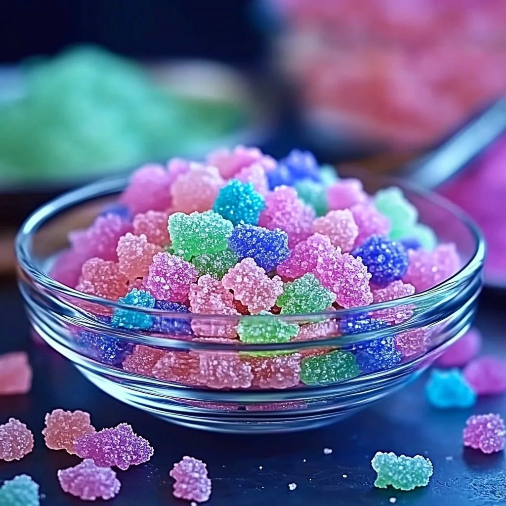 Homemade Pop Rocks candy recipe with fizzing and sparkling effects