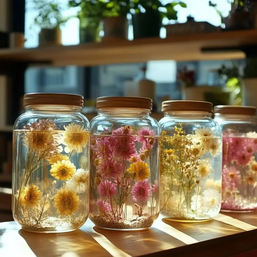 DIY gel air fresheners made at home with natural ingredients.