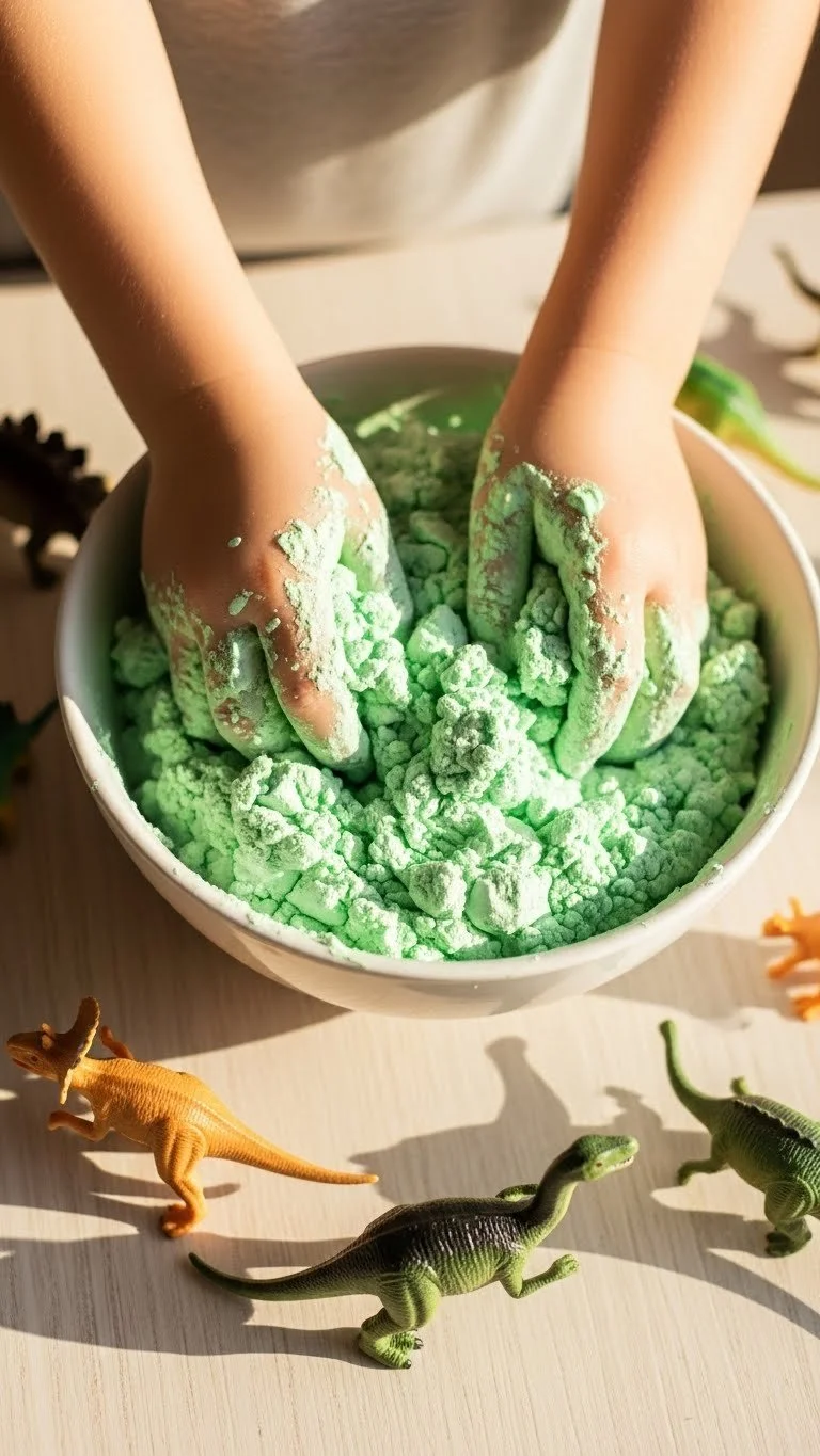 Container of vibrant, colorful Magic Mud for kids' sensory play.