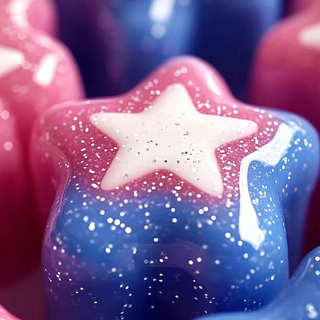 Vibrant red, white, and blue slime perfect for festive occasions