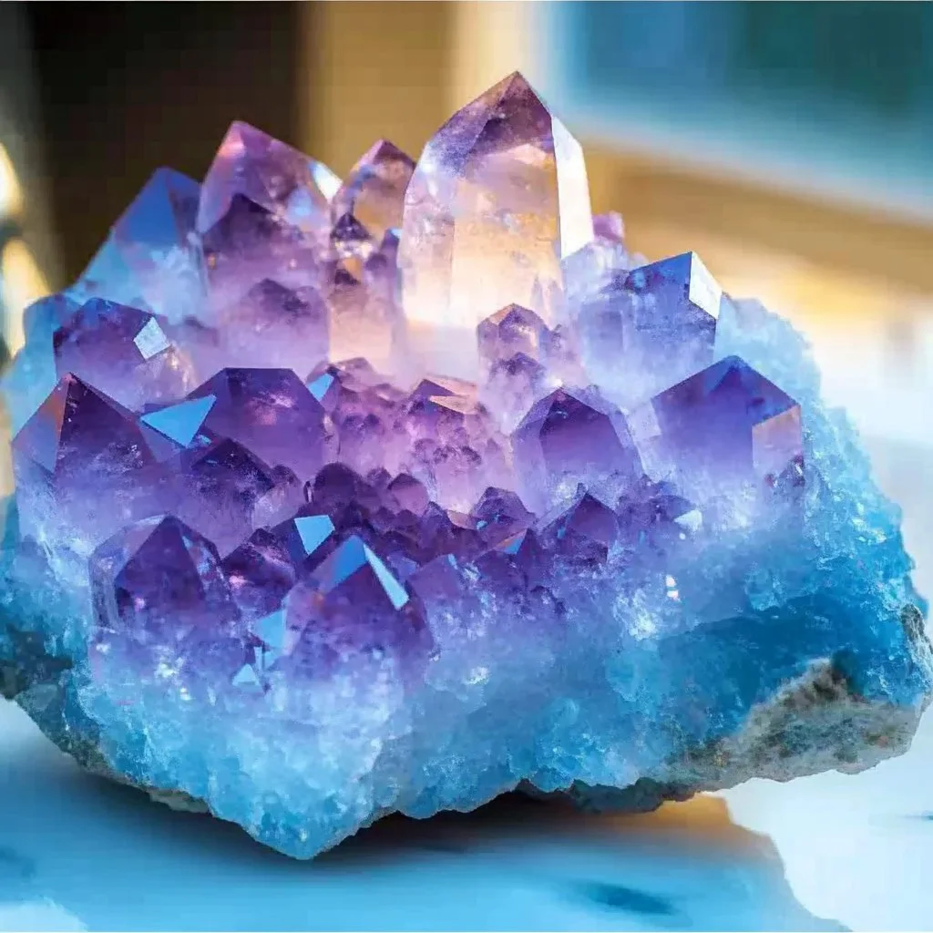 Sea salt and nail polish crystals for colorful and durable nails