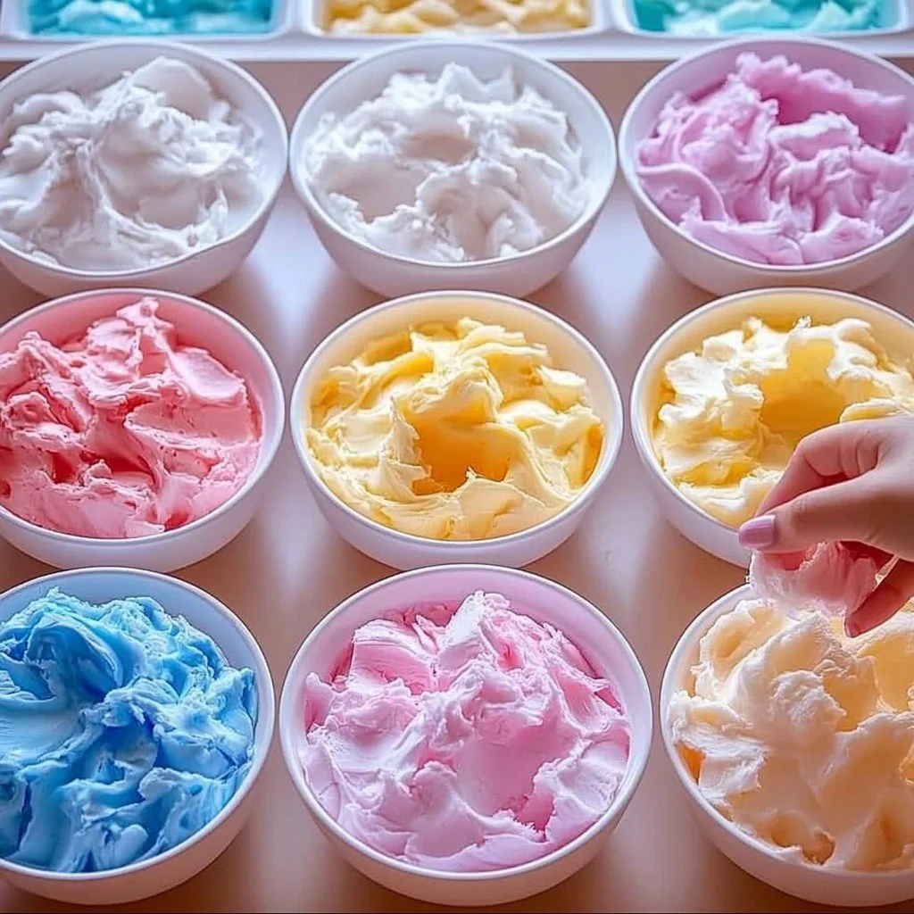 Creative shaving foam paint art demonstration