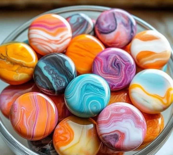 Handcrafted worry stones for stress relief and mindfulness