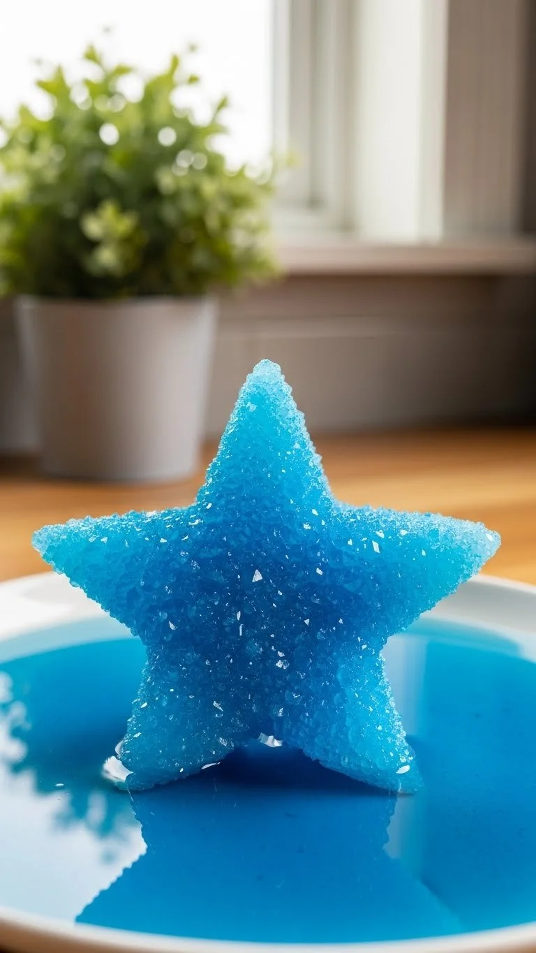 Aqua Blue Pipe Cleaner with Crystal Star for arts and crafts projects