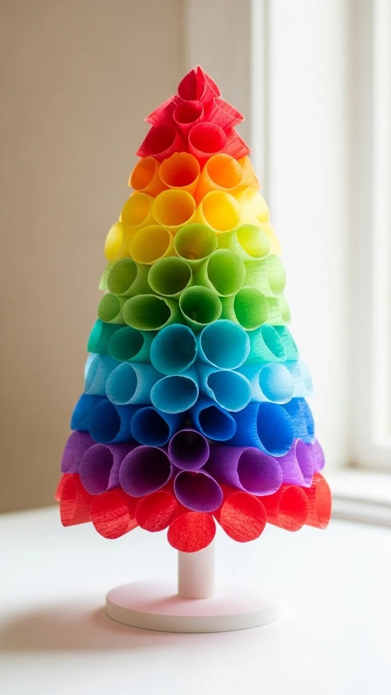 DIY Baking Soda Christmas Tree for festive holiday decoration