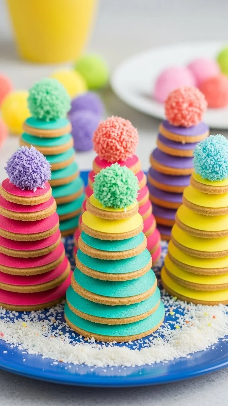 Baking soda crystal growing tree in vibrant colors with detailed structure.