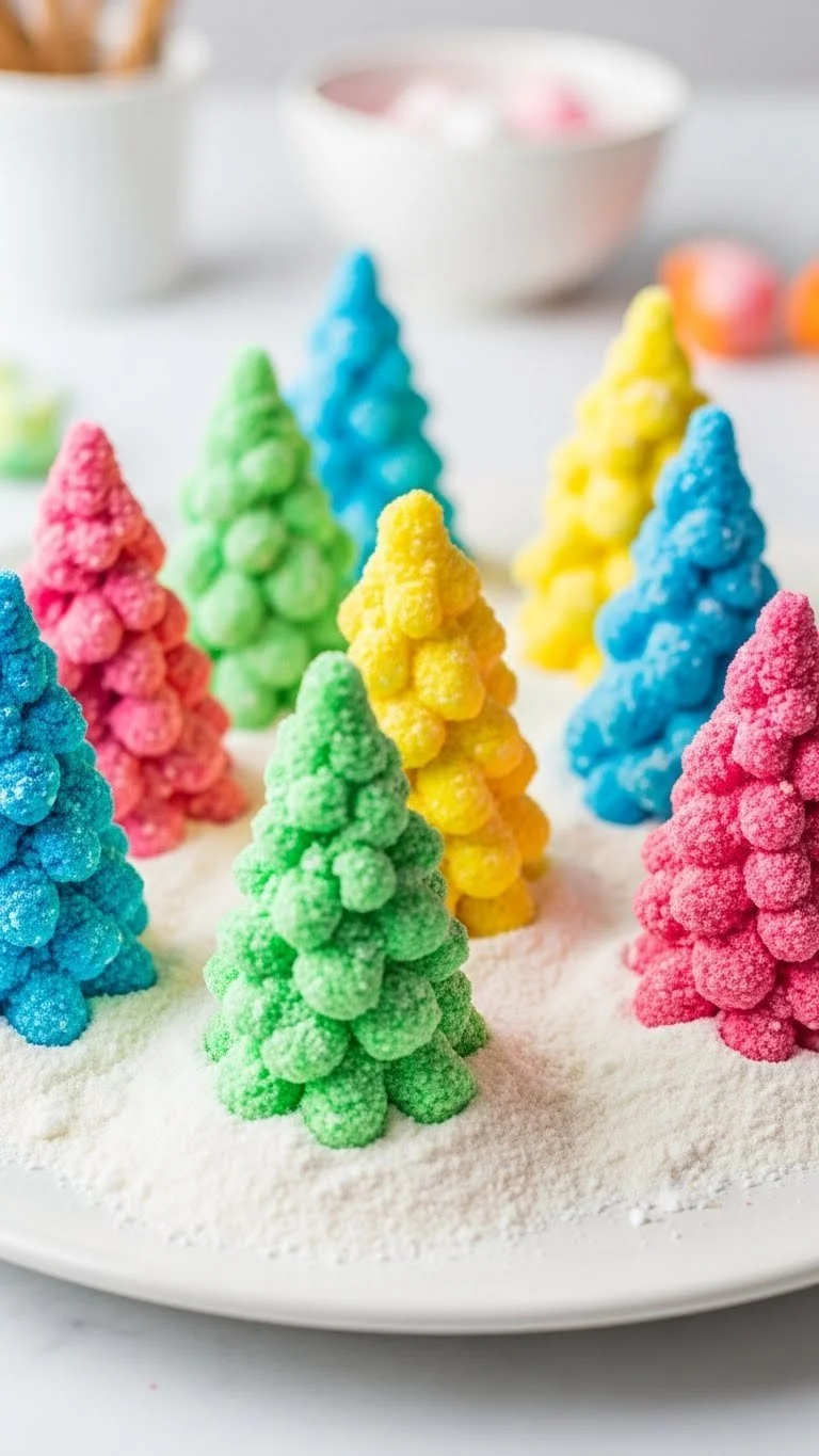 Baking soda crystal growing tree project for educational purposes