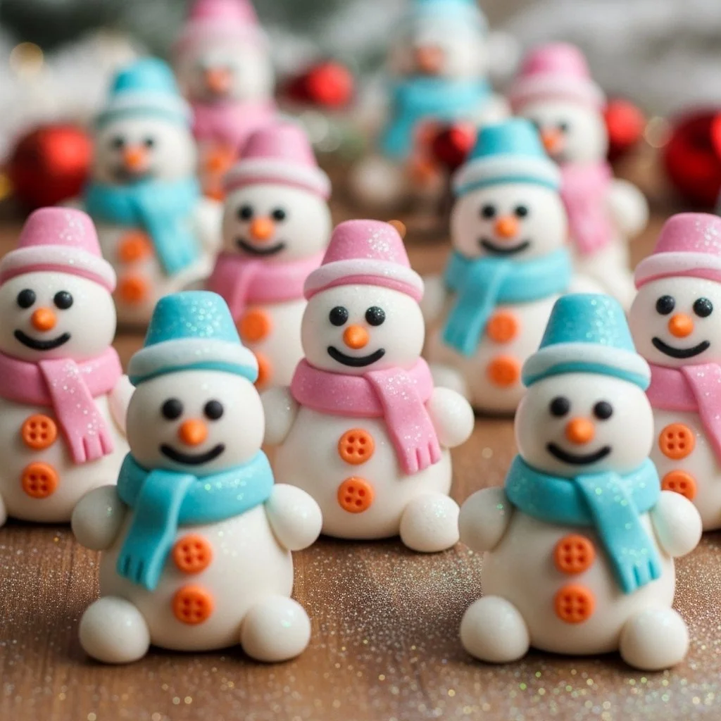 Baking Soda Dough Snowman craft decoration for winter activities
