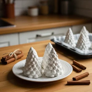 Baking soda used for growing healthy pine trees in a garden setting