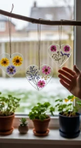 Bioplastic Heart Ornaments