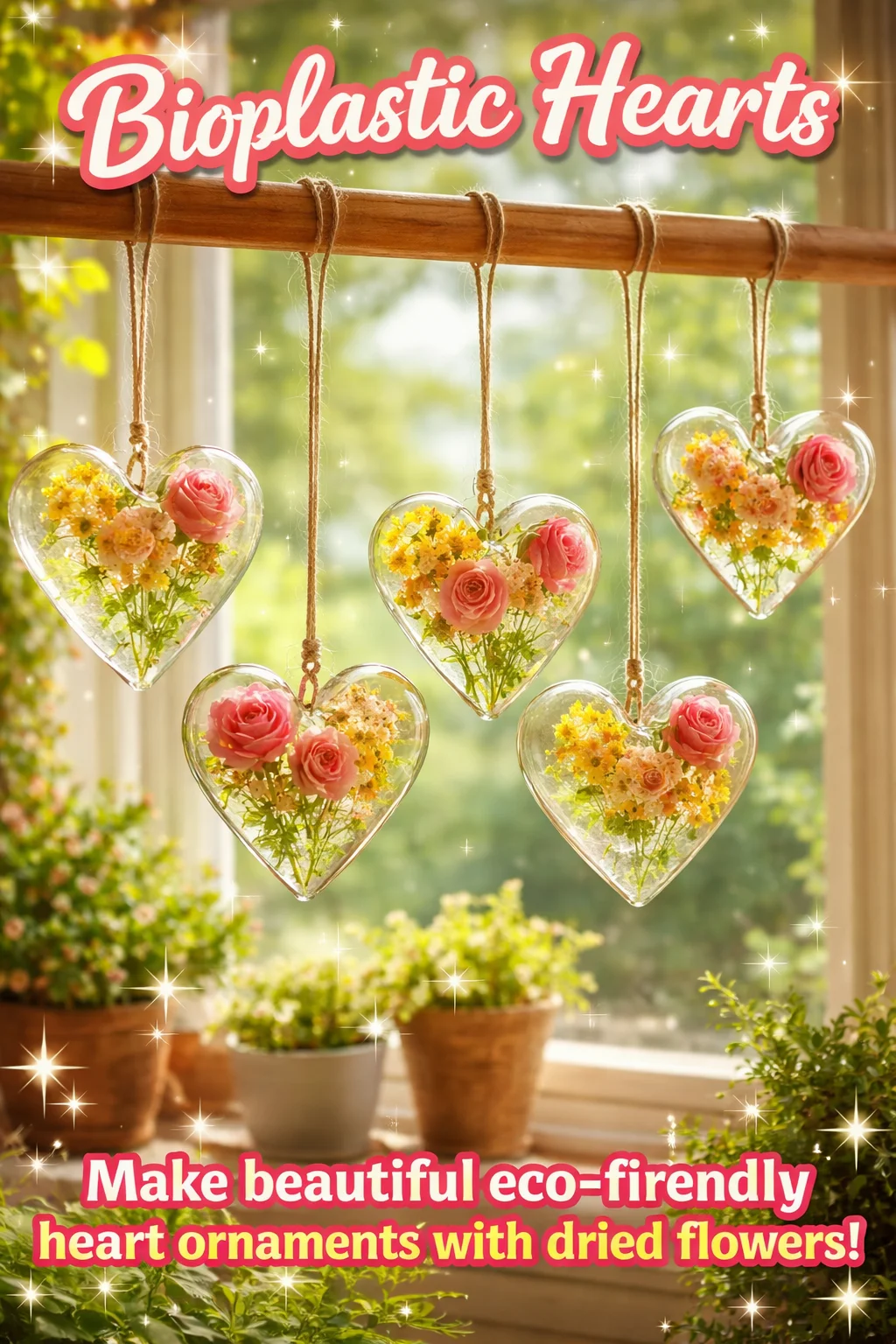 Bioplastic hearts showcasing eco-friendly materials and design innovation