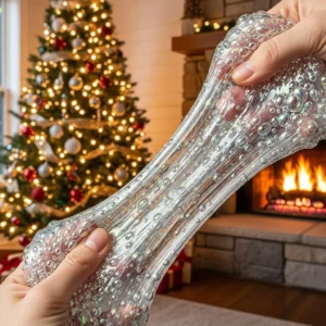 Colorful Bubble Winter Sensory Dough for hands-on fun and learning