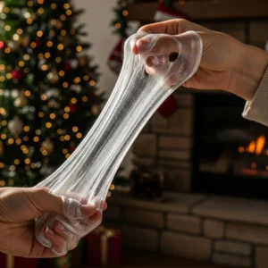 Colorful Bubble Winter Sensory Dough for creative play and sensory exploration.