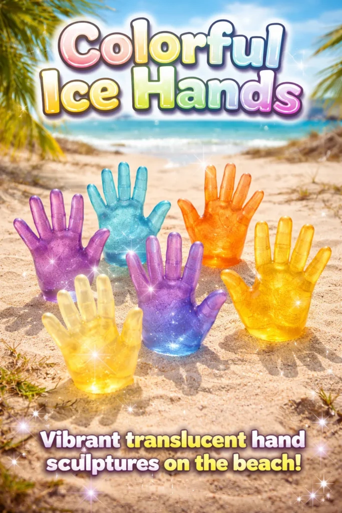 Colorful Ice Hands art created with vibrant colors and creativity.