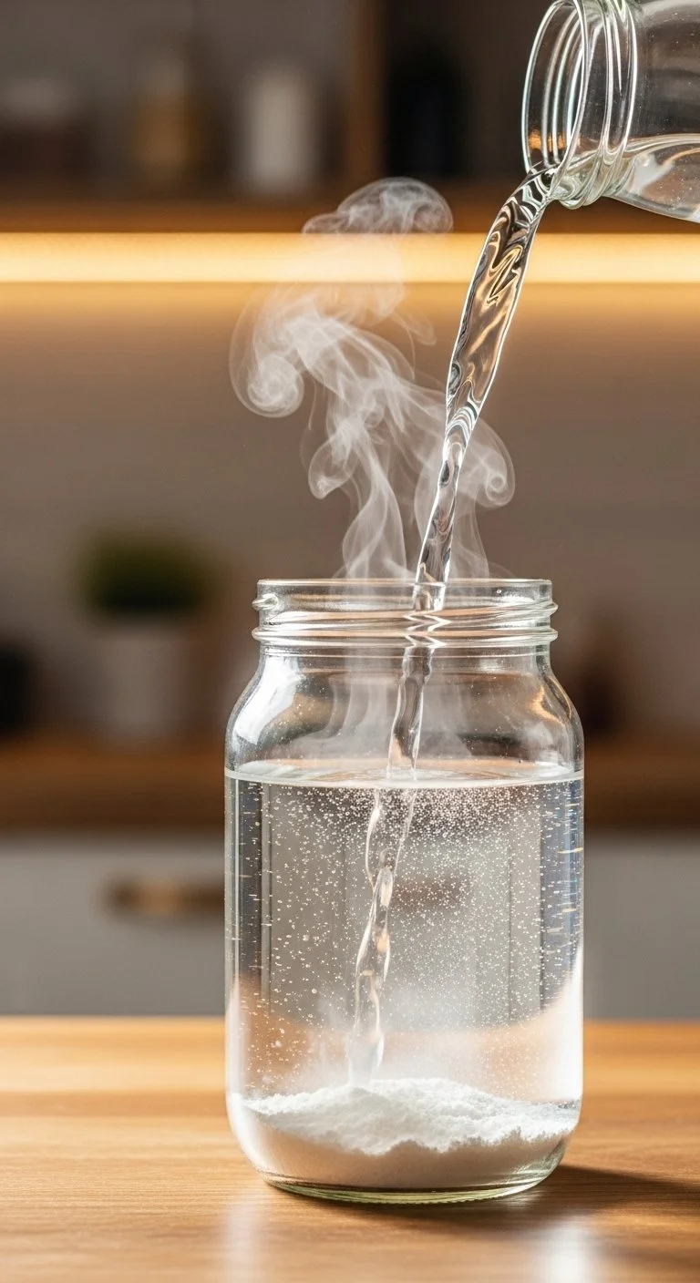 Colorful crystal flower formations from a science experiment.