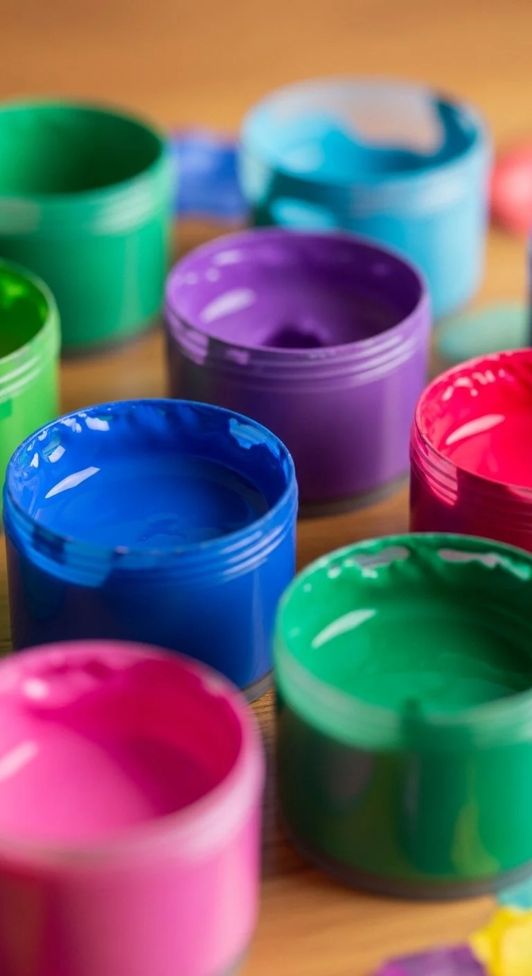 Homemade crystal geodes using eggshells showcasing vibrant colors and textures.