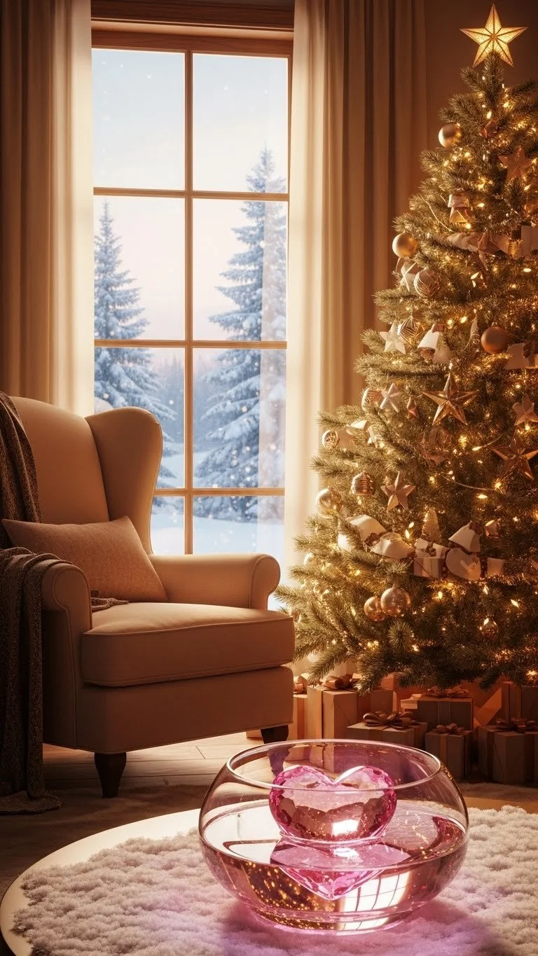 Elegant crystal heart decoration for home decor and gifts.