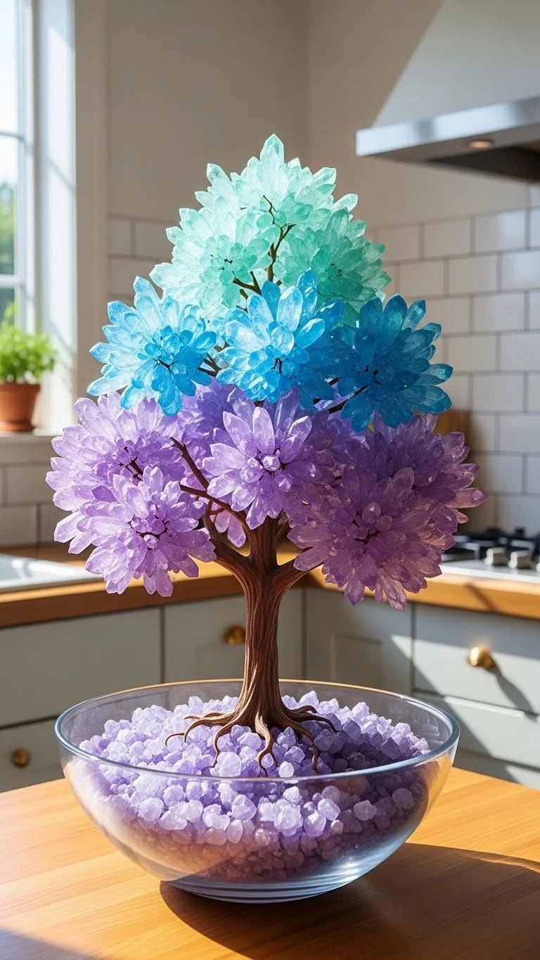 Beautiful crystal tree decoration for home decor