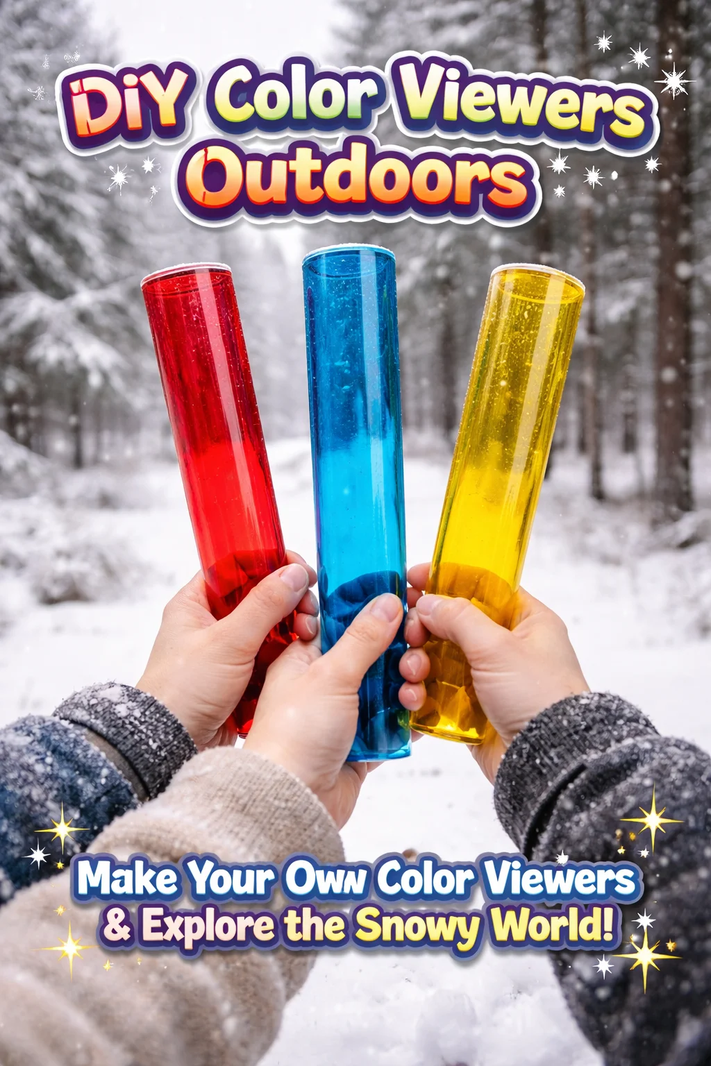 DIY color viewers for outdoor use, enhancing color perception in nature