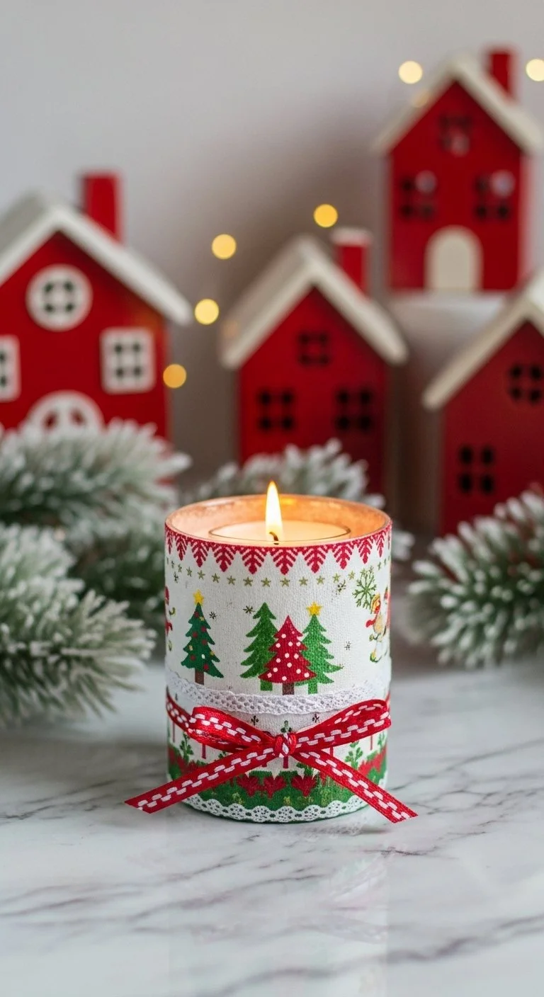 DIY Cozy Winter Candlelight for creating a warm ambiance in your home