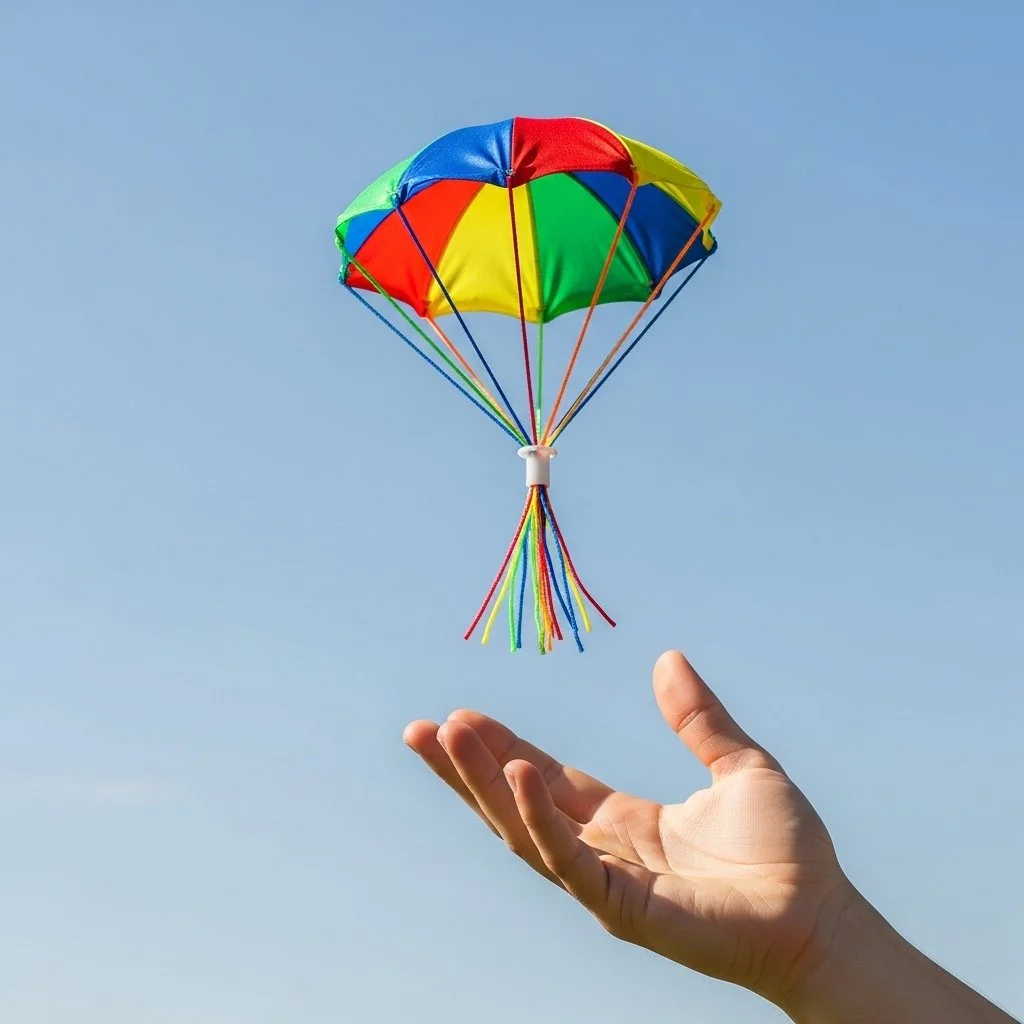 DIY mini parachute project for kids and adults