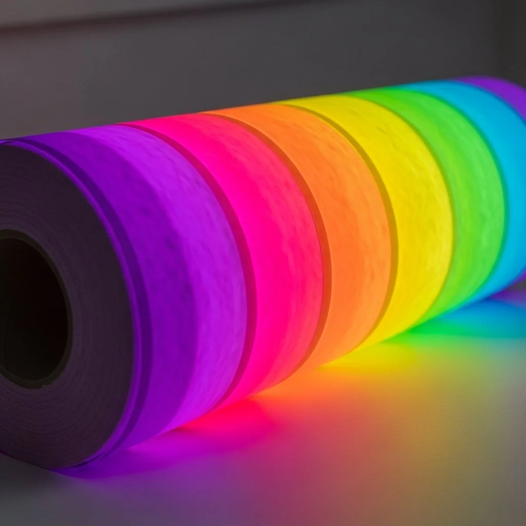 Colorful DIY rainbow light show illuminating a room with vibrant lights.