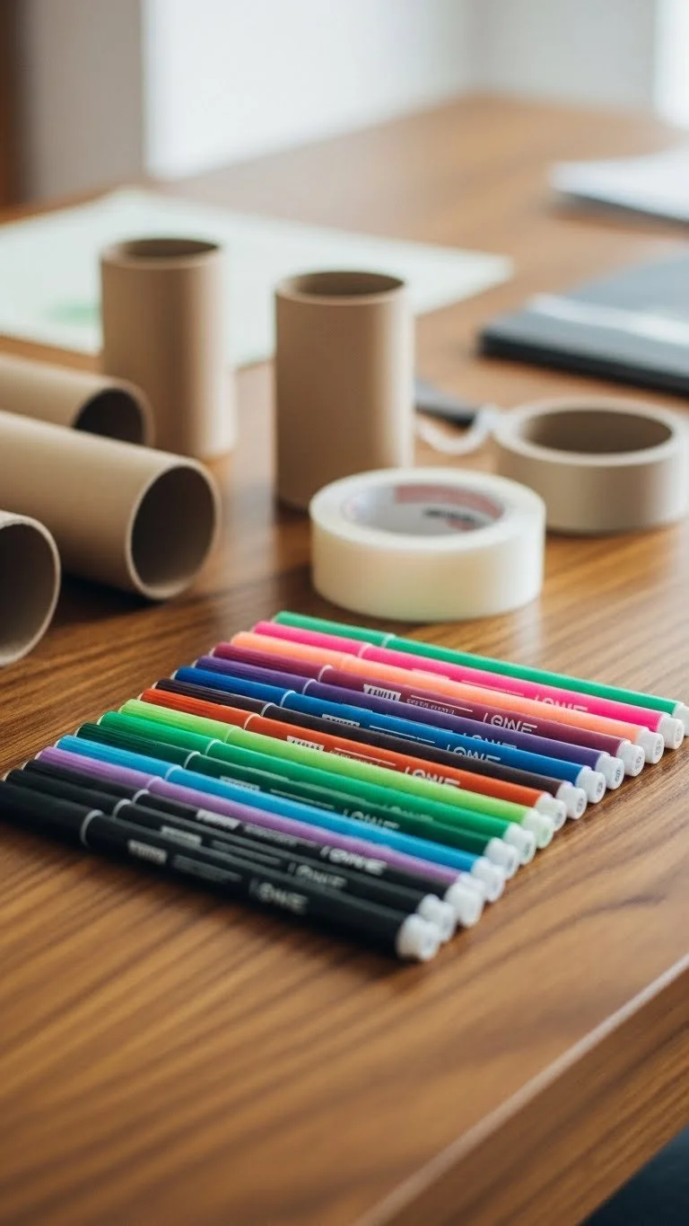 DIY rainbow light show display with vibrant colors and patterns