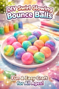 DIY Swirl Glowing Bounce Balls