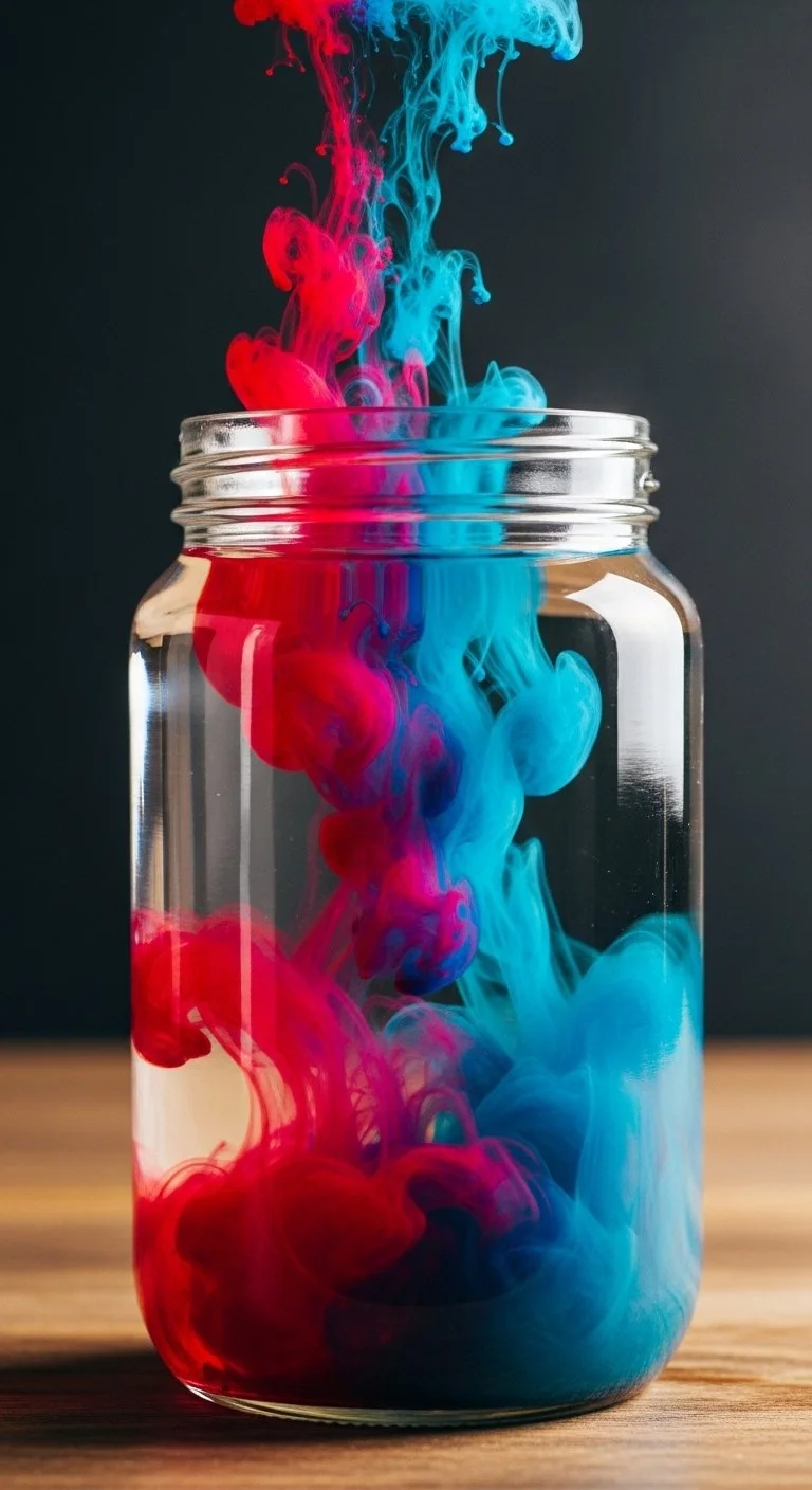 Colorful fireworks in a jar decoration for festive celebrations