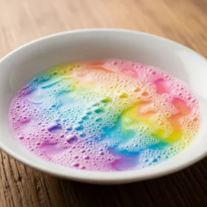 Colorful Fireworks Rainbow Sugar Explosion in vibrant hues