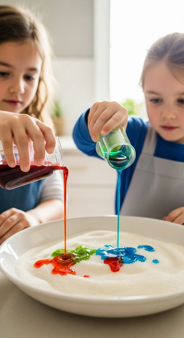 Colorful Fireworks Rainbow Sugar Explosion dessert showcasing vibrant sugar layers.