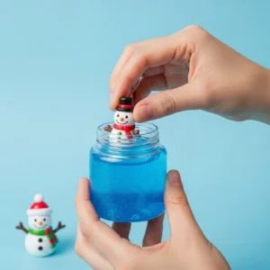 Frozen Elsa Snowman Cup craft and snow globe activity for kids