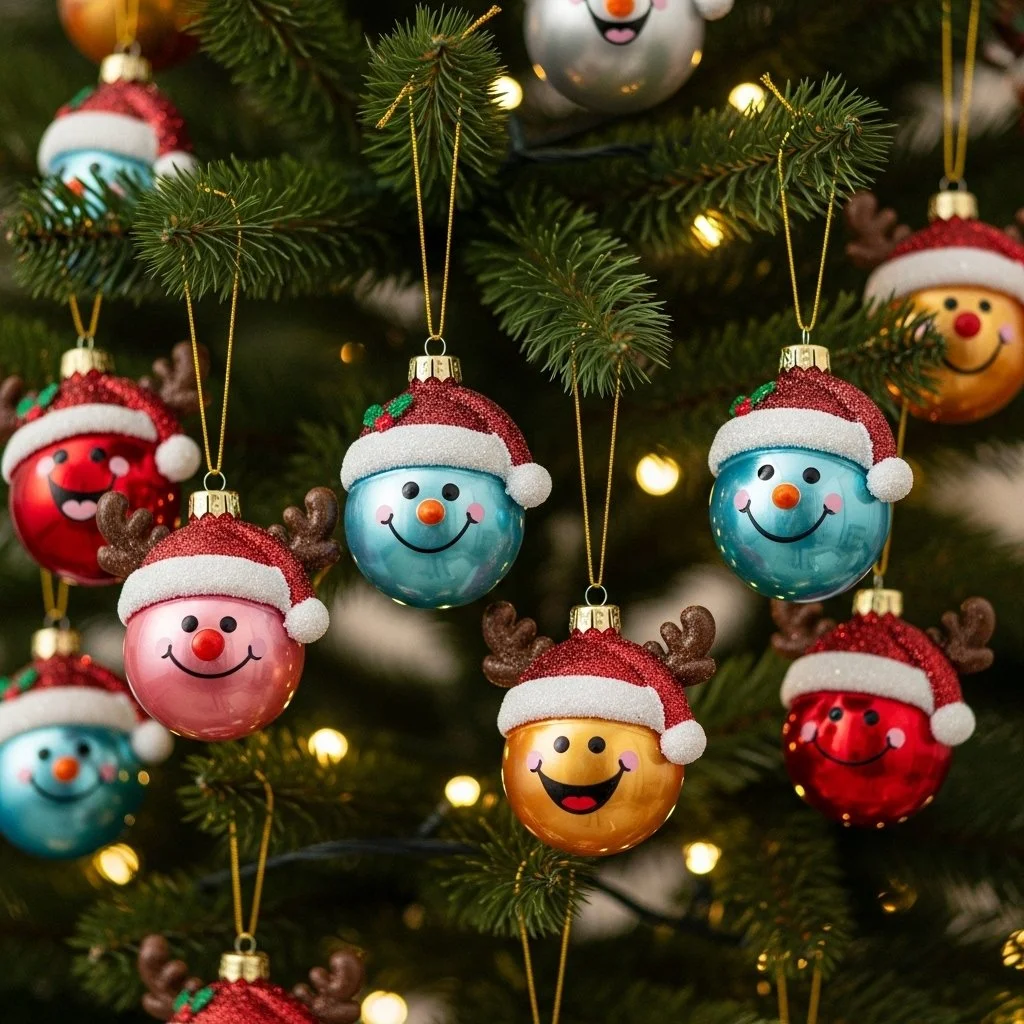 Funny DIY Christmas ornaments made from everyday materials for holiday decor