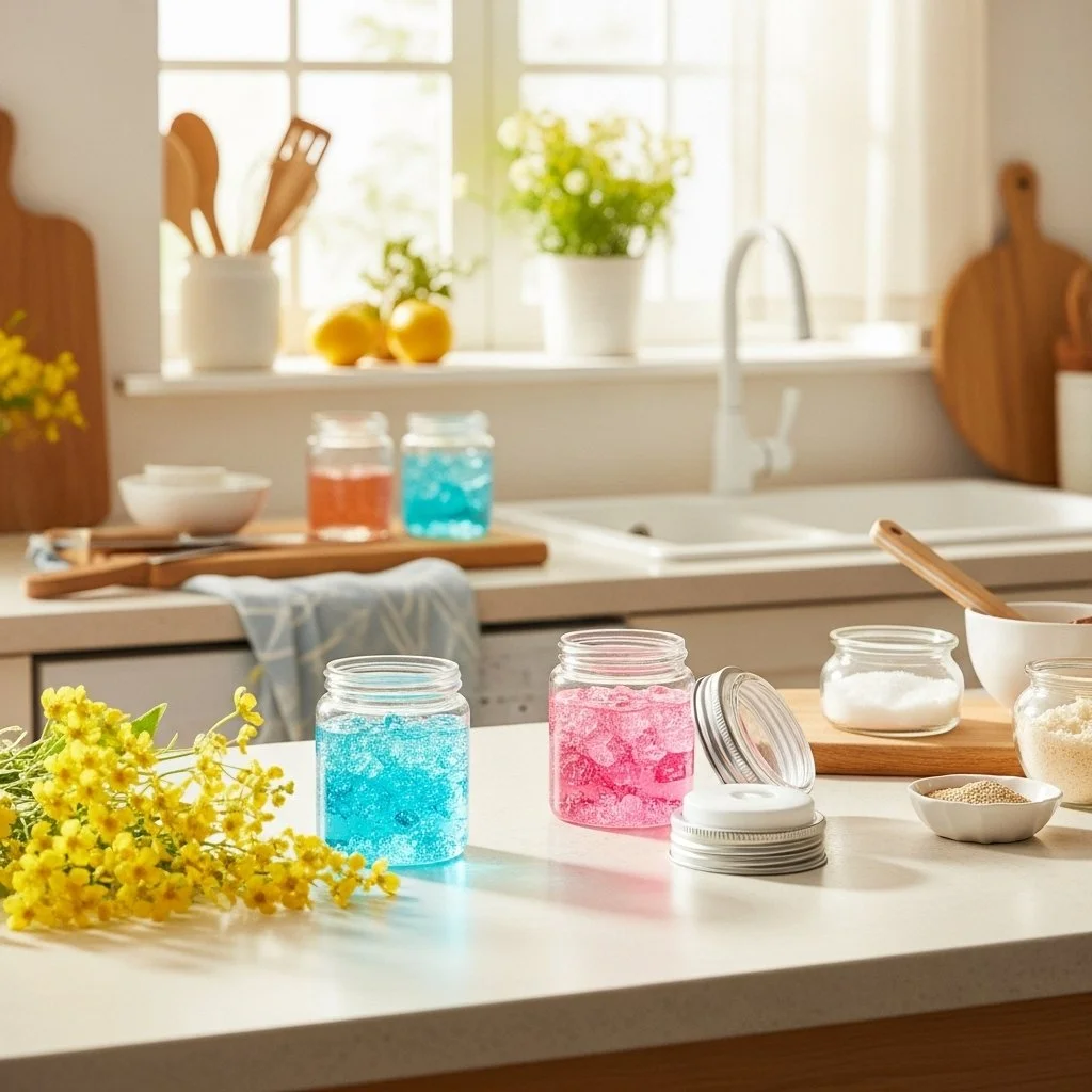 Gel air fresheners providing long-lasting fragrance for home and office