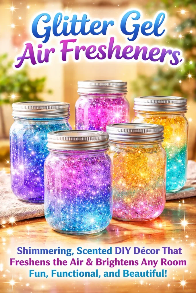 Glitter Gel Air Fresheners for vibrant and long-lasting scent
