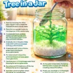 Glowing Baking Soda Tree in a Jar