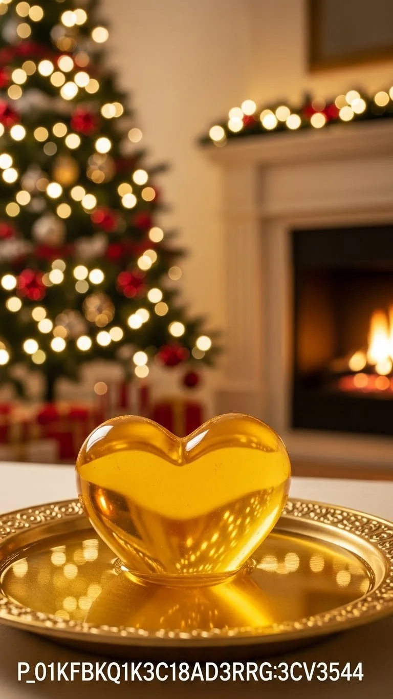 Handcrafted Gold Crystal Heart decorative piece for DIY projects