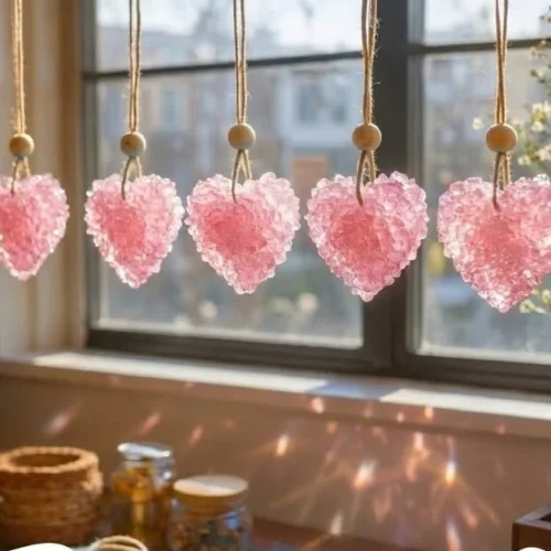 Beautifully crafted crystal ornaments showcasing intricate designs and vibrant colors.