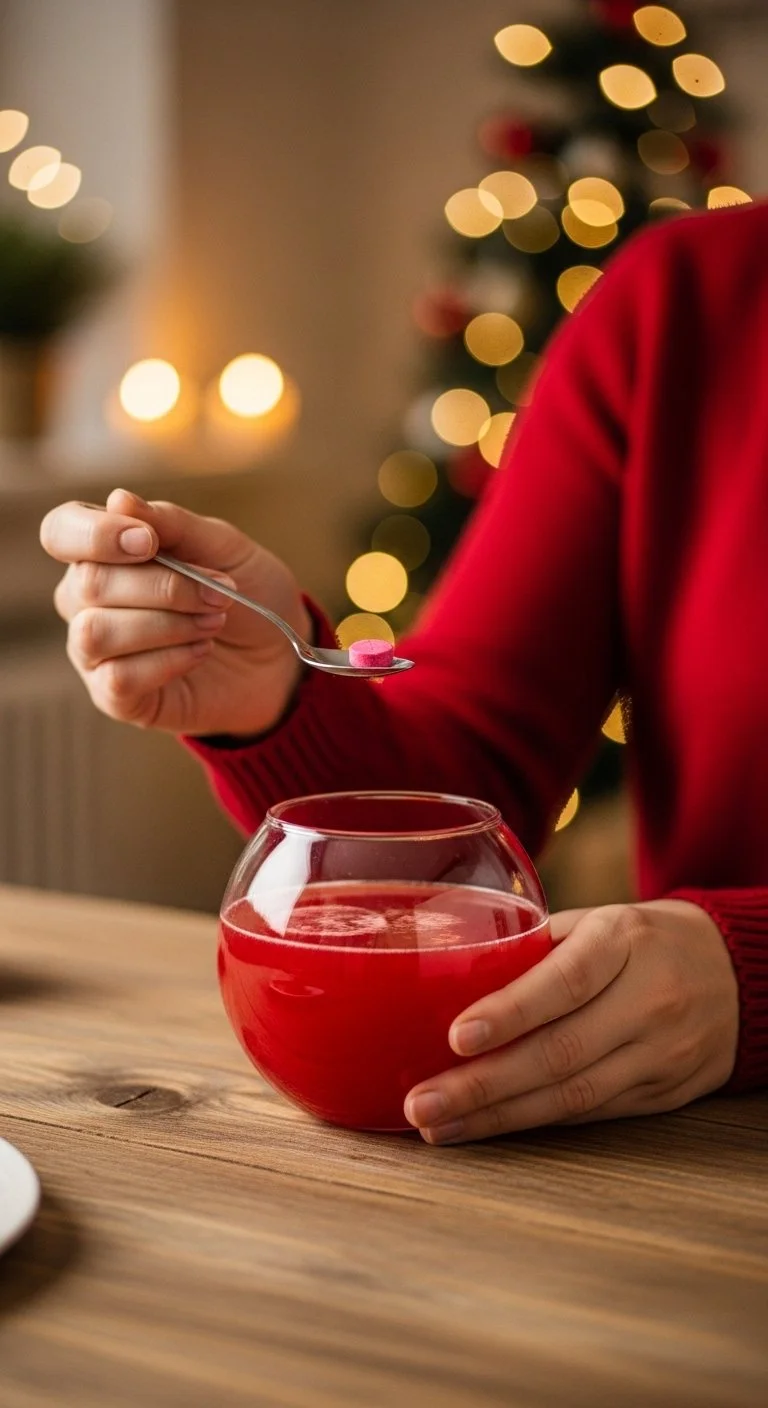 DIY homemade bubble Christmas lights for festive holiday decoration.