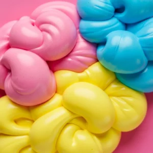 Vibrant homemade puffy paint in various colors for creative kids' art projects.