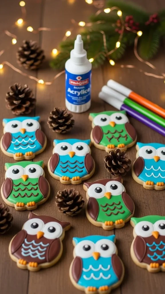 A handmade clay owl sculpture on a wooden table
