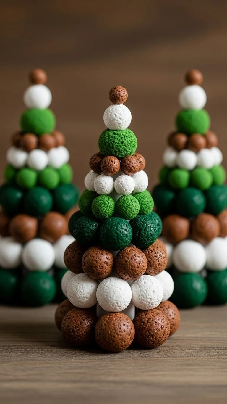 Colorful Pom Pom Christmas Tree decoration for holiday celebrations