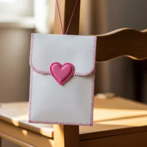 DIY Valentine's Day chair backer decoration tutorial