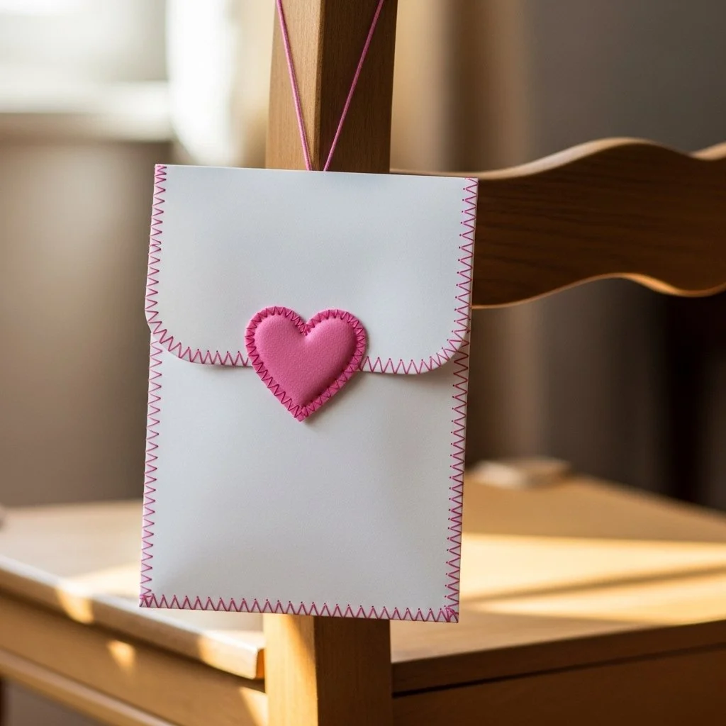 DIY Valentine's Day chair backer decoration tutorial