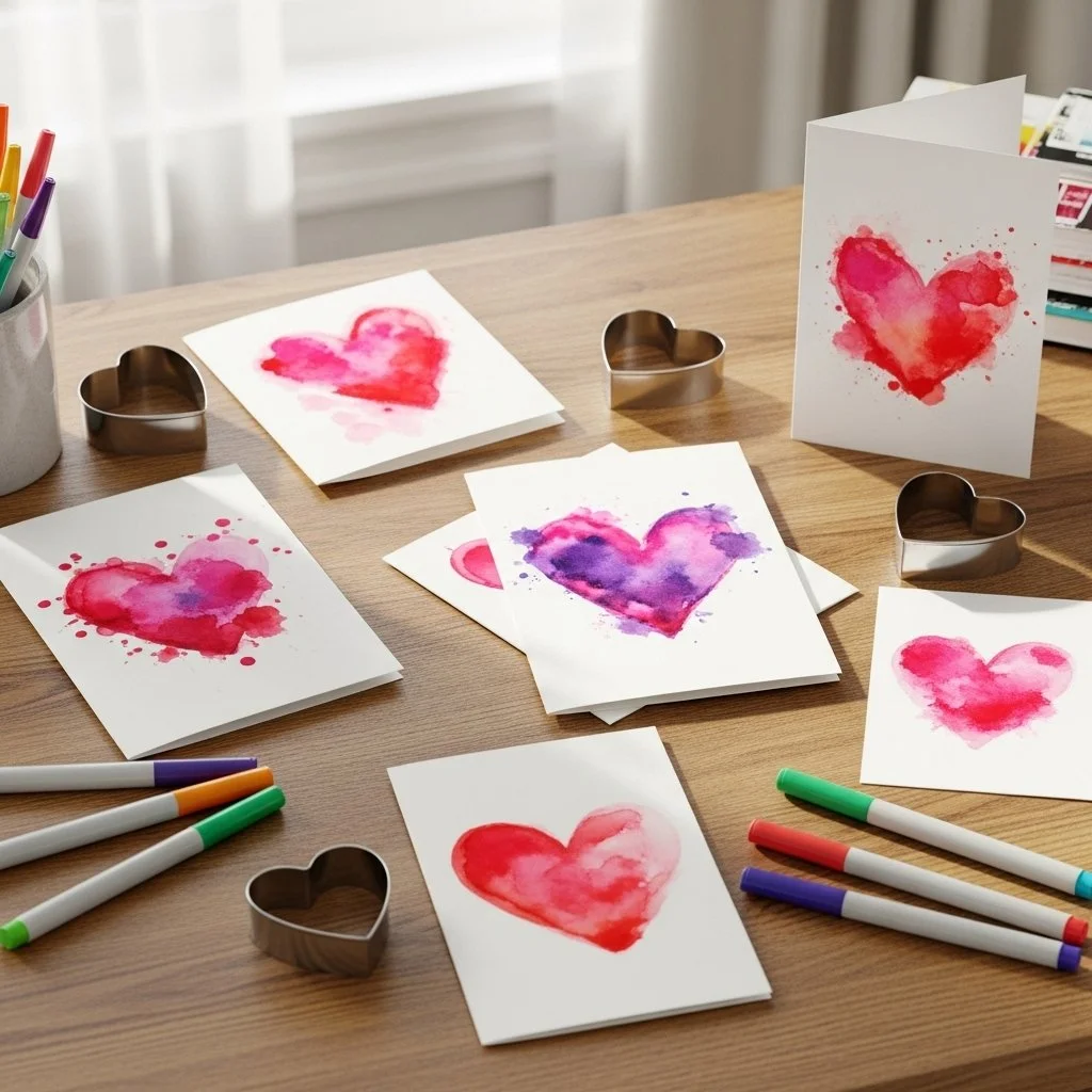 A vibrant watercolor painting created with markers showcasing various techniques.